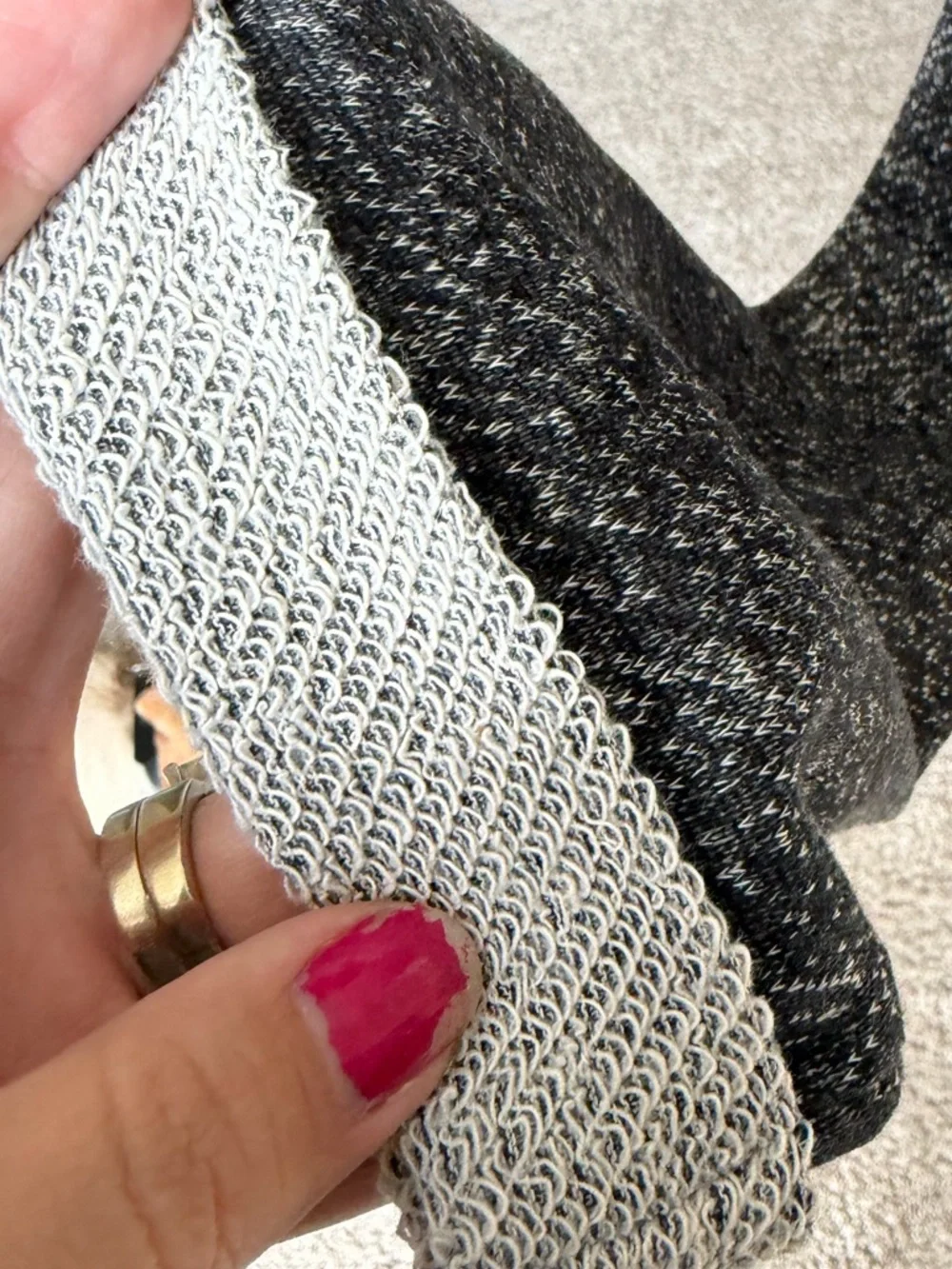 Fresh. Gray Sweater with Pearl and Jewel Embellishment NWT - Picture 3 of 4